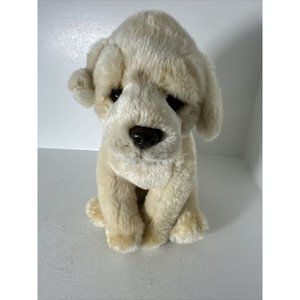 Animal Alley Yellow Lab Labrador Realistic Puppy Dog Plush 12"2000 Toys R Us